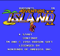 Title screen Adventure Island II